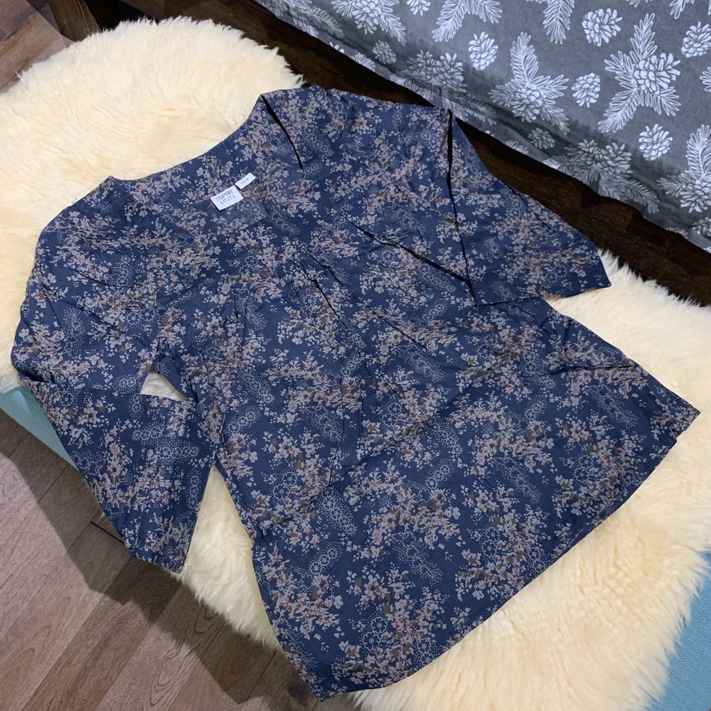 Floral Printed Cotton Top
